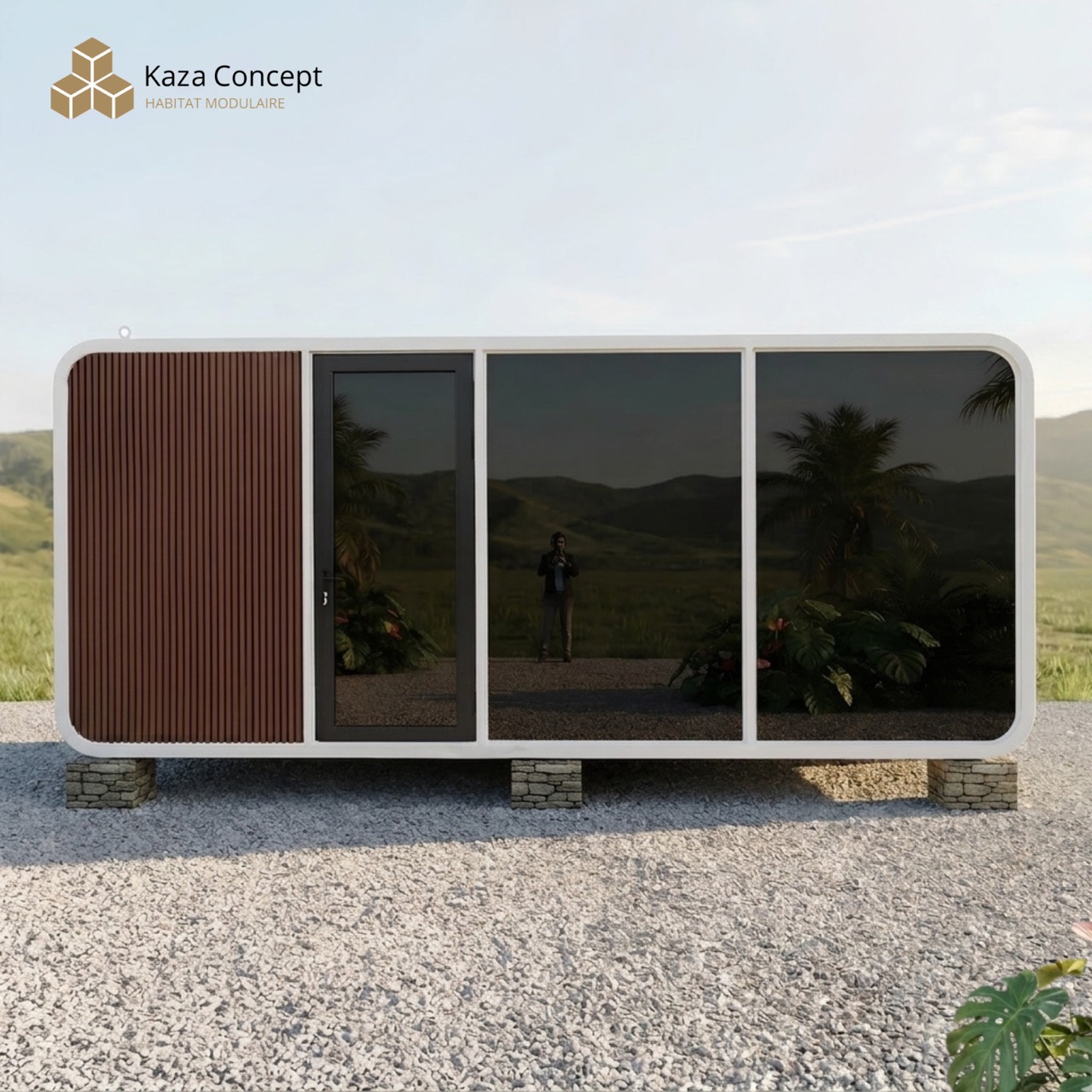 Modèle KAZ Bulma — maison container aménagé à La Réunion (974)